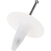 Гриб прямого монтажа утеплителя FIXPISTOLS Тарельчатый дюбель для монтажных пистолетов F-INS50/50 100 шт/уп 3-2-6-3914