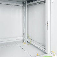 Настенный разборный шкаф КДДС 19", 12U, стеклянная дверь, 600x450, серый УТ000003577
