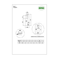 Проушина Amig никелированное покрытие 1-100
