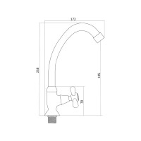Кран для холодной воды Славен О13 СЛ-ОД-О13