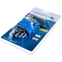 Набор шестигранных Г-образных ключей HOEGERT TECHNIK 1,5-10 мм, S2, 9 шт. HT1W820
