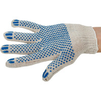 Трикотажные перчатки с ПВХ БЕРТА 1 пара 100/1