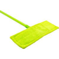 Швабра для пола PERFECTO LINEA Solid с насадкой из микрофибры, зеленая 43-492023