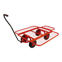 Ручная четырехколесная тележка-трансформер с бортами DDE 200 908-108