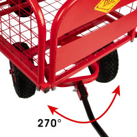 Ручная четырехколесная тележка-трансформер с бортами DDE 200 908-108