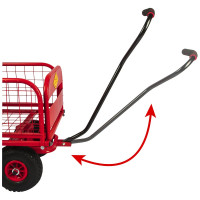 Ручная четырехколесная тележка-трансформер с бортами DDE 200 908-108