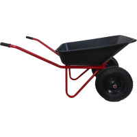 Строительная 2-х колесная тачка LWI Премиум 120 л, 250 кг, полимерное корыто LWI120х2PROFI