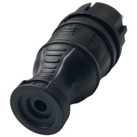 Вилка однофазная прямая каучуковая SAMGRUPP 220-250В 16А IP44 SAMC-046122016