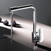 Смеситель для кухни AM.PM Like с каналом для питьевой воды, L-излив, хром F8005700