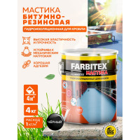 Битумно-резиновая мастика Farbitex 4 кг 4300003457
