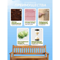 Акриловая лазурь FARBITEX (для дерева; защитно-красящая; белый; 2.5 л) 4300011184