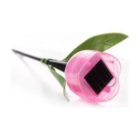 Садовый светильник на солнечной батарее Uniel USL-C-451/PT305 PINK TULIP UL-00004276