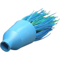 Метла полипропиленовая ООО Агростройлидер круглая пятикольцевая с черенком САД-14.05.1