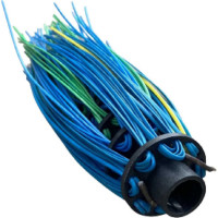 Метла полипропиленовая ООО Агростройлидер круглая пятикольцевая с черенком САД-14.05.1