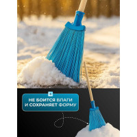 Метла ООО Агростройлидер синтетическая веерная 260x200мм б/ч малая САД-14.01