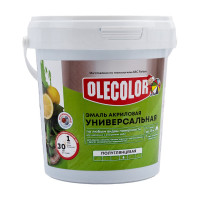 Акриловая эмаль OLECOLOR полуглянцевая, голубой, 0.8 кг 4300002388