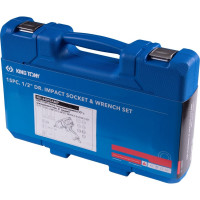 Набор пневмоинструмента KING TONY 1/2 с принадлежностями, 15 предметов 44803AMP