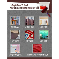 Резиновая краска Доминар шоколадная, 3 кг B67203