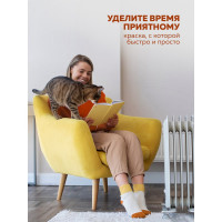 Акриловая эмаль для радиаторов отопления OLECOLOR полуглянцевая, 1 кг 4300007667