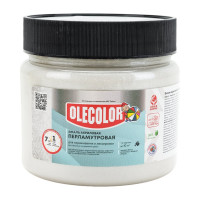 Акриловая эмаль OLECOLOR перламутровая, универсальная, серебро, 0.3 кг 4300006801