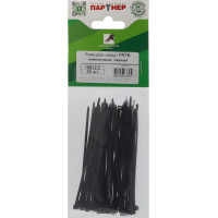 Ремешок-хомут Партнер PRTB 100x2,2 мм, черные, 50 шт. 825880