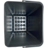 Прямоугольное ведро с ручкой Осколпласт 11 л, черное 409803