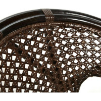 Террасный комплект Tetchair PELANGI стол со стеклом, 2 кресла, без подушек, ротанг 13344