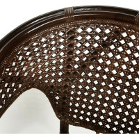 Террасный комплект Tetchair PELANGI стол со стеклом, 2 кресла, без подушек, ротанг 13344