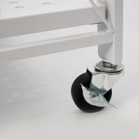 Металлический стеллаж ГЕЛЕОС Атлант-4, 4 полки, складной, размер 760x400x1260 мм, белый АСТ-42