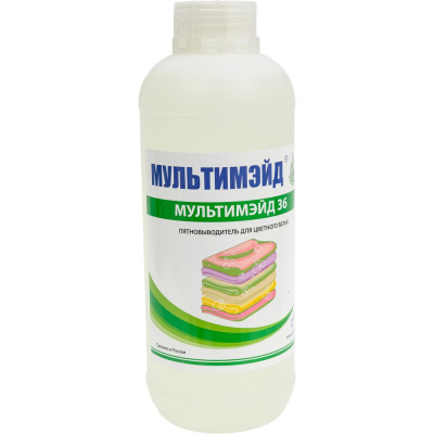 Пятновыводитель Мультимэйд 36 для цветного белья профессиональная стирка, 1 л 4607002302642