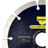 Диск алмазный универсальный SOLID MSS 125x22.23 мм, 9 сегментов SAMEDIA 310978