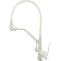 Смеситель для кухни OUTE с гибким съемным изливом и дополнительным выводом фильтра T603BK-341