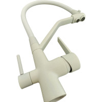 Смеситель для кухни OUTE с гибким съемным изливом и дополнительным выводом фильтра T603BK-341