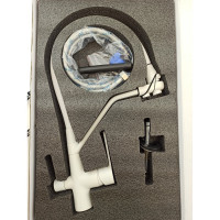 Смеситель для кухни OUTE с гибким съемным изливом и дополнительным выводом фильтра T603BK-341