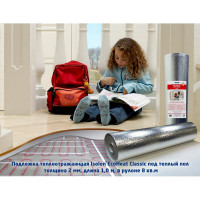 Подложка под "Теплый пол" EcoHeat (2 мм; 1x8 м) 4690642014662