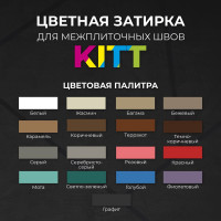 Затирка Bergauf Kitt для межплиточных швов, серая, 2 кг 06637