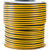 Уплотнитель VETTORE профиль E 9x4 мм, 150 м, Black черный 20367