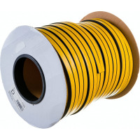 Уплотнитель VETTORE профиль D 10x12 мм, 50 м, Black черный 20368