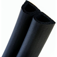 Уплотнитель VETTORE профиль D 10x12 мм, 50 м, Black черный 20368