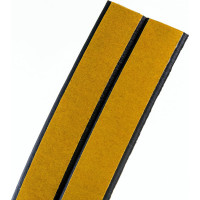 Уплотнитель VETTORE профиль D 10x12 мм, 50 м, Black черный 20368
