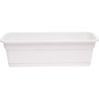 Балконный ящик Осколпласт с поддоном, мраморный 006-01