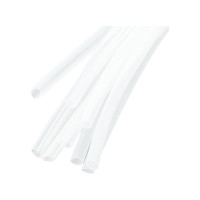 Термоусадочная клеевая трубка STEKKER 3,2/1,0 100 см., усадка 3:1, прозрачный (10шт в упак), 39758