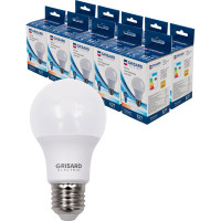 Светодиодная лампа Grisard Electric шар A60 Е27 11Вт 6500К 220В 10 шт GRE-002-0015