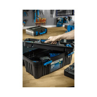 Пластиковый кейс для инструментов HOEGERT TECHNIK 22'', съемный органайзер HT7G063