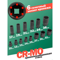 Набор головок ударных комбинированный 14 шт, Rockforce RF-4149MPB(50487)