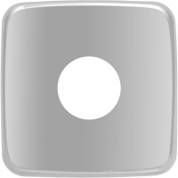 Чашка декоративная (отражатель) MasterProf 1/2" квадрат низкий (нержавеющая сталь, хром), MP-У ИС.131504