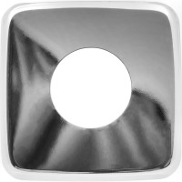 Чашка декоративная (отражатель) MasterProf 3/4" квадрат низкий (нержавеющая сталь, хром), MP-У ИС.131505