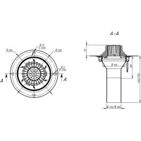 Воронка с фланцем Fachmann VMО 110x165 мм 01.011