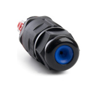 Соединитель-коннектор для проводов STEKKER LD533, 3-контактный, с пружинным контактом, водонепроницаемый, черный 49190