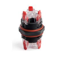 Соединитель-коннектор для проводов STEKKER LD533, 3-контактный, с пружинным контактом, водонепроницаемый, черный 49190